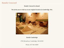 Tablet Screenshot of bondirconcord.com